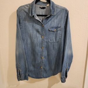 BDG Light Blue Button Down Denim Shirt